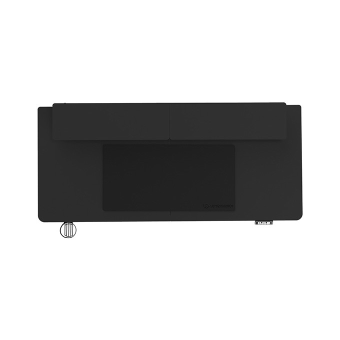 Biurko, elektycznie regulowany, 160X70 cm, 72-117 cm, HIGHLANDER XXL BLACK, czarny, ULTRADESK