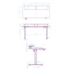 Biurko, elektycznie regulowany, 160X70 cm, 72-117 cm, HIGHLANDER XXL BLACK, czarny, ULTRADESK