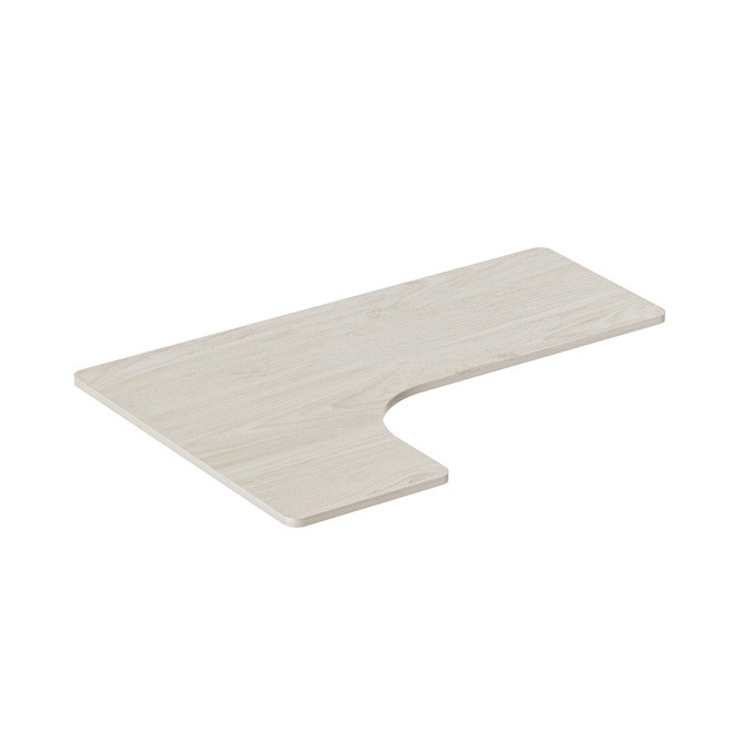 Blat biurka narożnego, Akacja, 160x110-60xlaminowana płyta wiórowa, Powerton