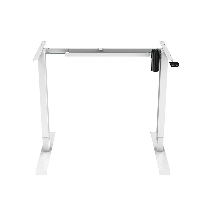 Stelaż / podstawa biurka, elektycznie regulowany, regulacja rozstawu 500mm, biały, 70 kg nośność, ergo