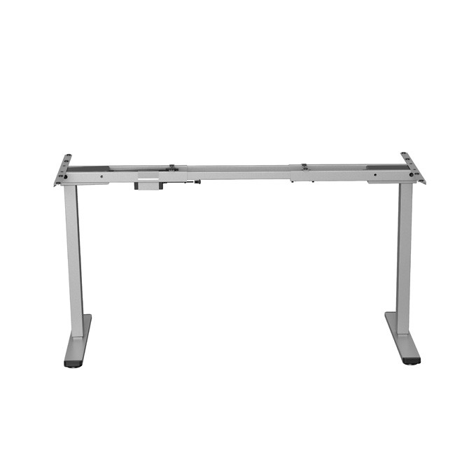 Stelaż / podstawa biurka, elektycznie regulowany, regulacja rozstawu 500mm, system antykolizyjny, szary, 100 kg 