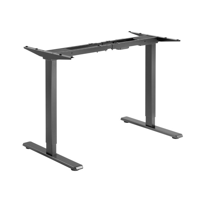 Stelaż / podstawa biurka, elektycznie regulowany, regulacja rozstawu 500mm, system antykolizyjny, czarny, 100 kg 