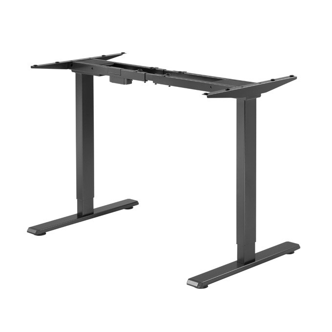 Stelaż / podstawa biurka, elektycznie regulowany, regulacja rozstawu 500mm, system antykolizyjny, czarny, 100 kg 