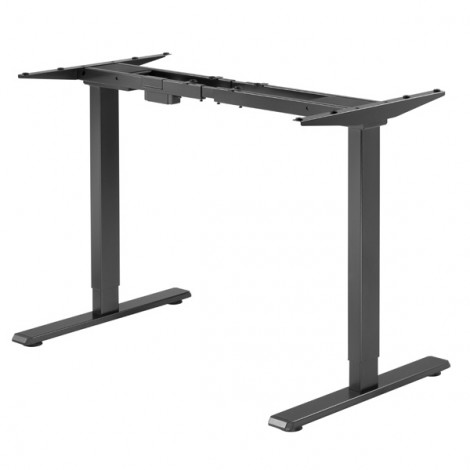 Stelaż / podstawa biurka, elektycznie regulowany, regulacja rozstawu 500mm, system antykolizyjny, czarny, 100 kg 
