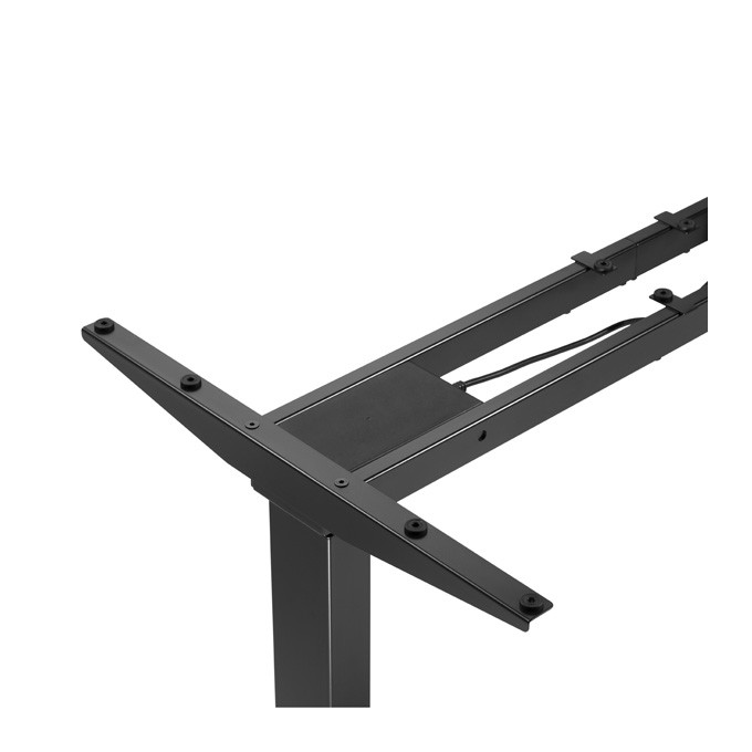 Stelaż / podstawa biurka, elektycznie regulowany, regulacja rozstawu 500mm, system antykolizyjny, czarny, 100 kg 