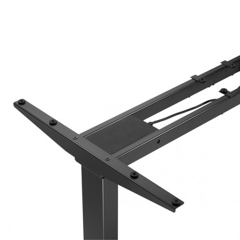Stelaż / podstawa biurka, elektycznie regulowany, regulacja rozstawu 500mm, system antykolizyjny, czarny, 100 kg 