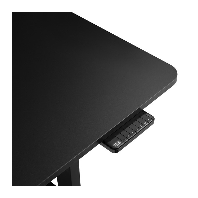 Stelaż / podstawa biurka, elektycznie regulowany, regulacja rozstawu 500mm, system antykolizyjny, czarny, 100 kg 