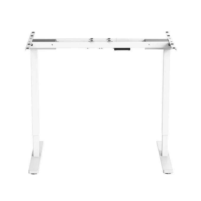 Stelaż / podstawa biurka, elektycznie regulowany, regulacja rozstawu 500mm, system antykolizyjny, biały, 100 kg 
