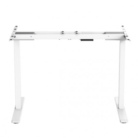 Stelaż / podstawa biurka, elektycznie regulowany, regulacja rozstawu 500mm, system antykolizyjny, biały, 100 kg 