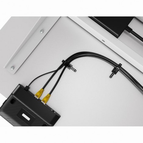 Stelaż / podstawa biurka, elektycznie regulowany, regulacja rozstawu 500mm, system antykolizyjny, biały, 100 kg 