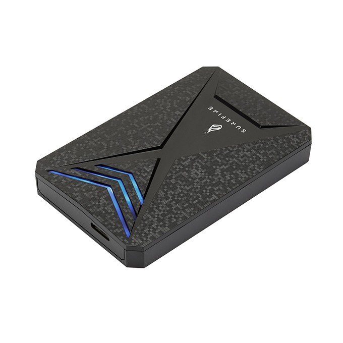 Surefire zewnętrzny dysk twardy, GX3 Gaming, 2.5", USB 3.0 (3.2 Gen 1), 1TB, 53681, czarny, HDD