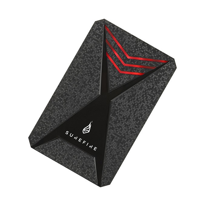 Surefire zewnętrzny dysk twardy, GX3 Gaming, 2.5", USB 3.0 (3.2 Gen 1), 1TB, 53681, czarny, HDD