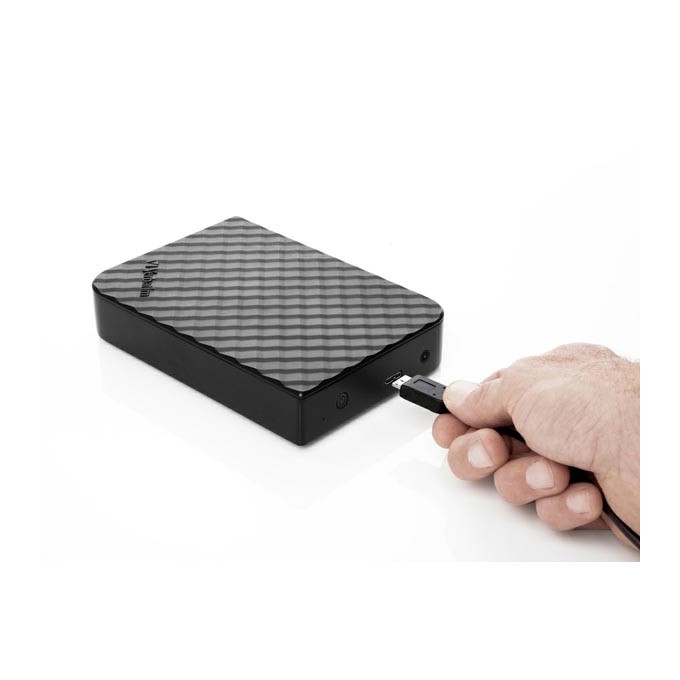 Verbatim zewnętrzny dysk twardy, Store N Save, 3.5", USB 3.0 (3.2 Gen 1), 4TB, 47685, czarny