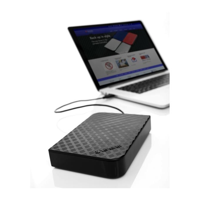 Verbatim zewnętrzny dysk twardy, Store N Save, 3.5", USB 3.0 (3.2 Gen 1), 4TB, 47685, czarny