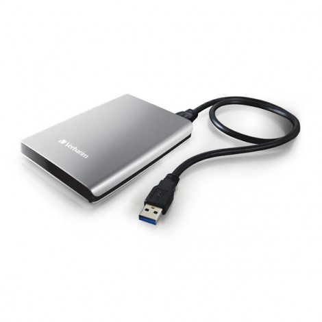 Verbatim zewnętrzny dysk twardy, Store N Go, 2.5", USB 3.0 (3.2 Gen 1), 2TB, 53189, srebrny