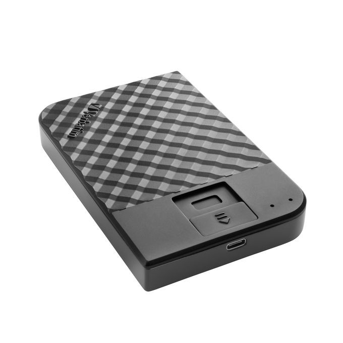Verbatim zewnętrzny dysk twardy, Fingerprint Secure HDD, 2.5", USB 3.0 (3.2 Gen 1), 1TB, 53650, czarny, szyfrowany z 