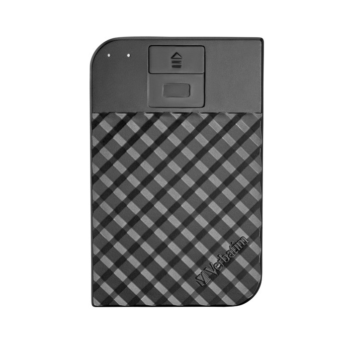 Verbatim zewnętrzny dysk twardy, Fingerprint Secure HDD, 2.5", USB 3.0 (3.2 Gen1), 2TB, 53651, czarny, 256-bit AES