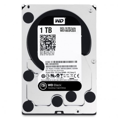 Western Digital wewnętrzny dysk twardy, WD Black, 3.5", SATA III/SATA II, 1TB, 1000GB, WD1003FZEX Western Digital wewnętrzny dysk twardy, WD Black, 3.5", SATA III/SATA II, 1TB, 1000GB, WD1003FZEX