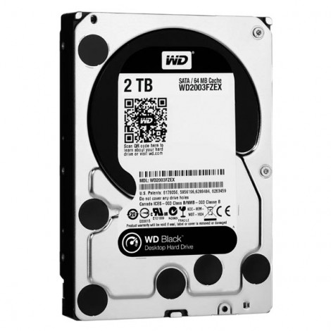 Western Digital wewnętrzny dysk twardy, WD Black, 3.5", SATA III/SATA II, 2TB, 2000GB, WD2003FZEX Western Digital wewnętrzny dysk twardy, WD Black, 3.5", SATA III/SATA II, 2TB, 2000GB, WD2003FZEX