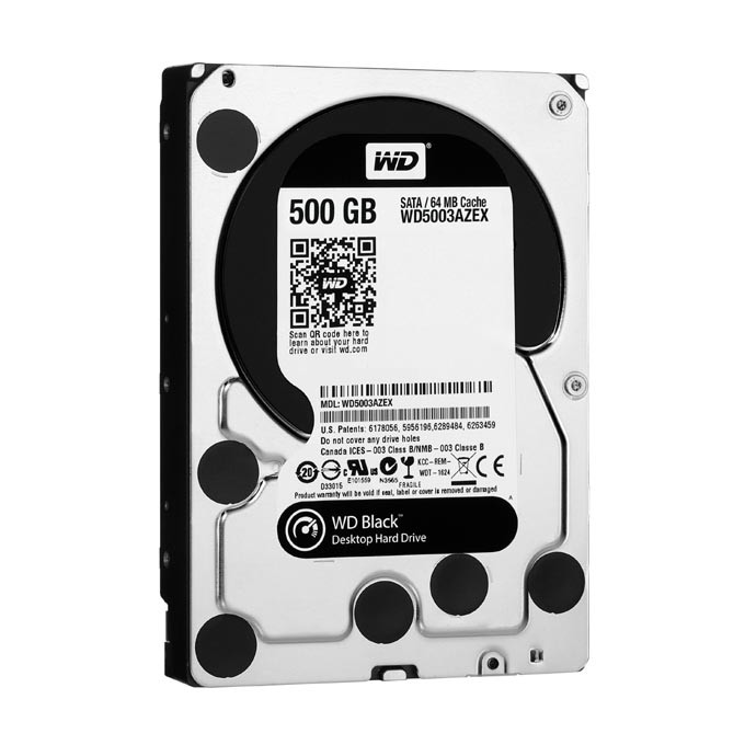 Western Digital wewnętrzny dysk twardy, WD Black, 3.5", SATA III/SATA II, 0,5TB, 500GB, WD5003AZEX