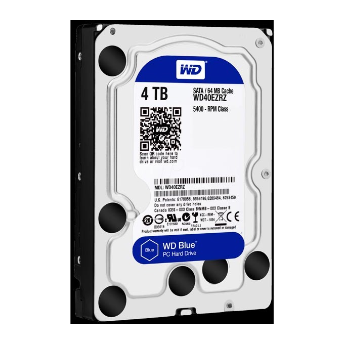 Western Digital wewnętrzny dysk twardy, WD Blue, 3.5", SATA III, 4TB, 4000GB, WD40EZRZ