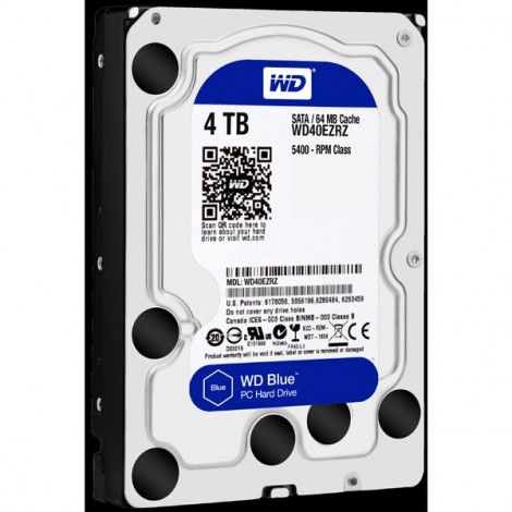 Western Digital wewnętrzny dysk twardy, WD Blue, 3.5", SATA III, 4TB, 4000GB, WD40EZRZ Western Digital wewnętrzny dysk twardy, WD Blue, 3.5", SATA III, 4TB, 4000GB, WD40EZRZ