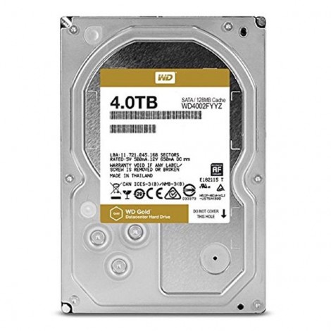 Western Digital wewnętrzny dysk twardy, WD Gold Raid, 3.5", SATA III, 4TB, 4000GB, WD4002FYYZ