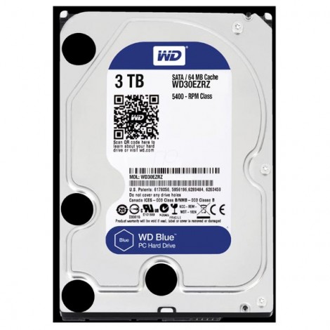 Western Digital wewnętrzny dysk twardy, WD Blue, 3.5", SATA III, 3TB, 3000GB, WD30EZRZ Western Digital wewnętrzny dysk twardy, WD Blue, 3.5", SATA III, 3TB, 3000GB, WD30EZRZ