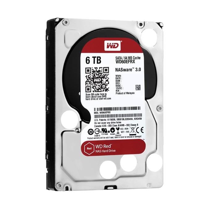 Dysk NAS, Western Digital, 3.5", 6000GB, 6TB, WD Red, SATA III, IntelliPower, WD60EFRX