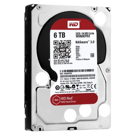 Dysk NAS, Western Digital, 3.5", 6000GB, 6TB, WD Red, SATA III, IntelliPower, WD60EFRX