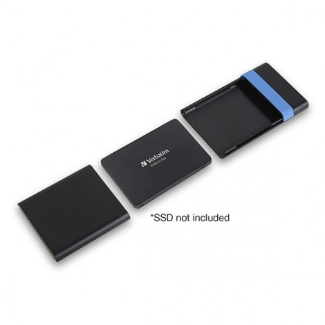 Zestaw obudowa dysku 2,5,, HDD/SSD, Verbatim, 2.5", Store,N,Go, USB 3.0 (3.2 Gen 1), 53106, czarna