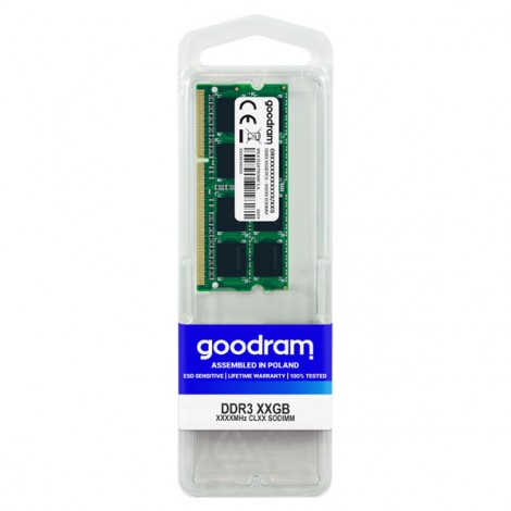 DRAM Goodram DDR3 SODIMM 8GB 1600MHz CL11 DR 1,35V DRAM Goodram DDR3 SODIMM 8GB 1600MHz CL11 DR 1,35V
