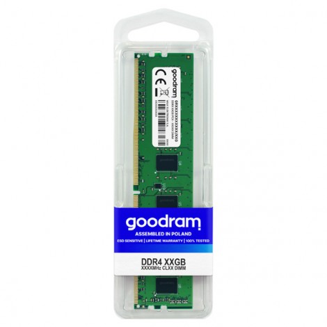 DRAM Goodram DDR4 DIMM 8GB 2666MHz CL19 SR 1,2V DRAM Goodram DDR4 DIMM 8GB 2666MHz CL19 SR 1,2V