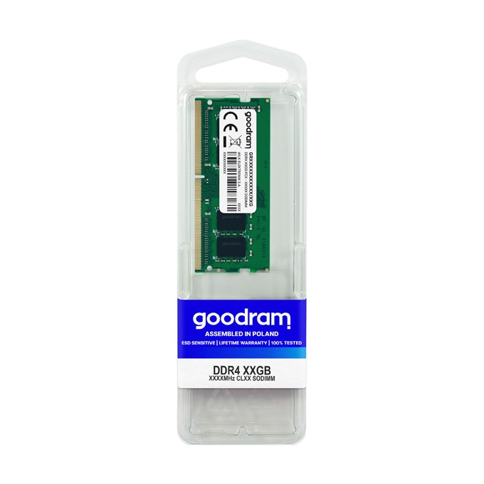 DRAM Goodram DDR4 SODIMM 16GB 2666MHz CL19 SR 1,2V