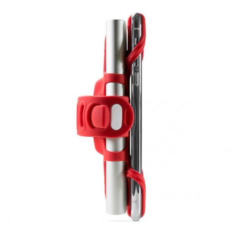 Uchwyt rowerowy na telefon i powerbank Bone Bike Tie 3 Pro Pack, na rower, regulowany rozmiar, czerwony, 4-6.5", 