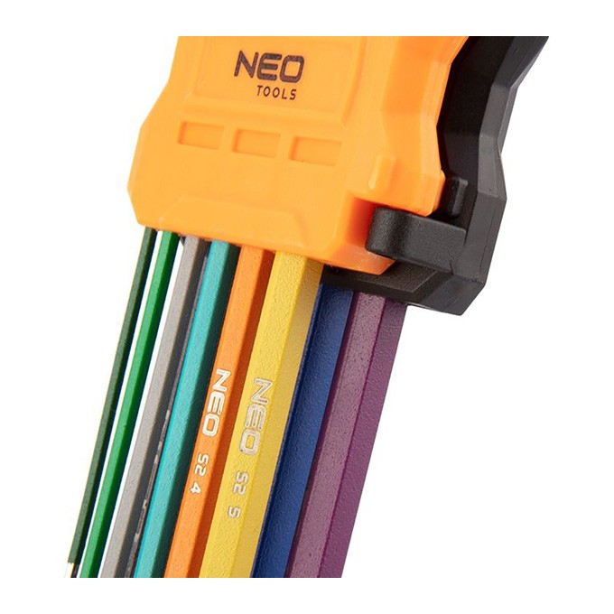 Długie klucze imbusowe 09-512, NEO TOOLS