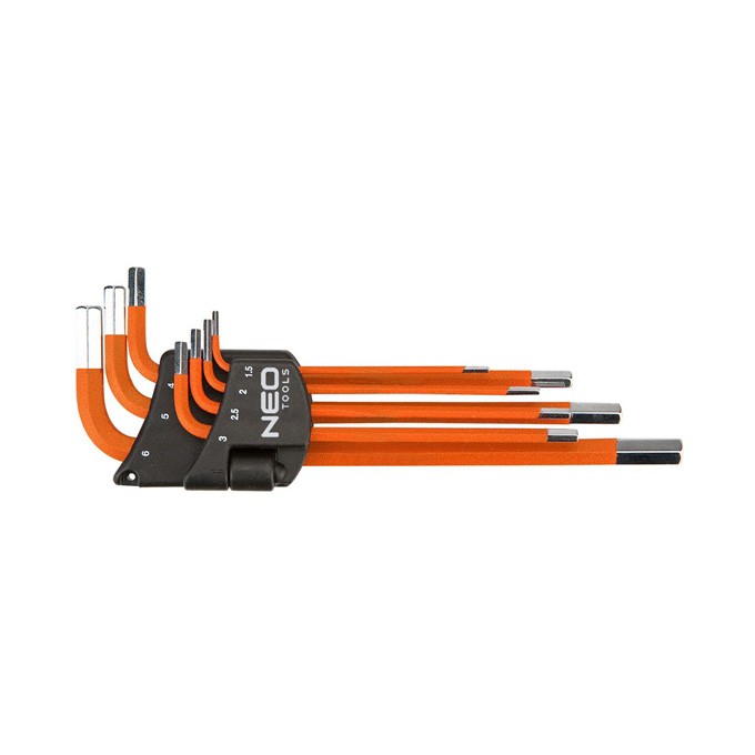 Zestaw kluczy imbusowych 09-517, 1,5-6 mm, zestaw 7 szt, NEO TOOLS