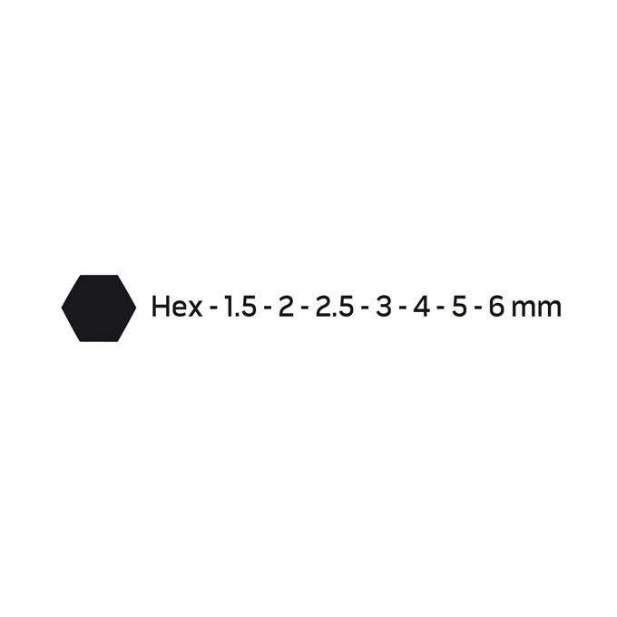 Zestaw kluczy imbusowych 09-517, 1,5-6 mm, zestaw 7 szt, NEO TOOLS
