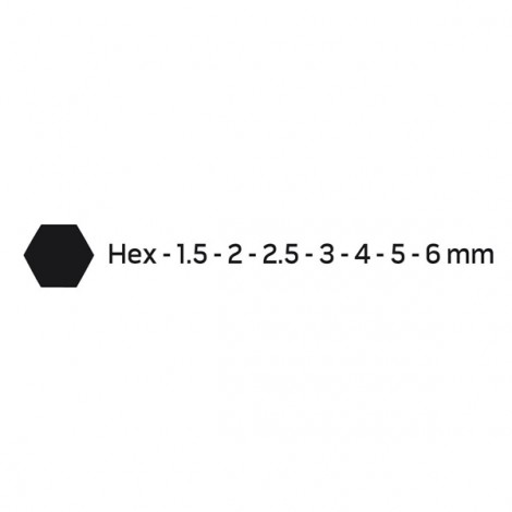 Zestaw kluczy imbusowych 09-517, 1,5-6 mm, zestaw 7 szt, NEO TOOLS