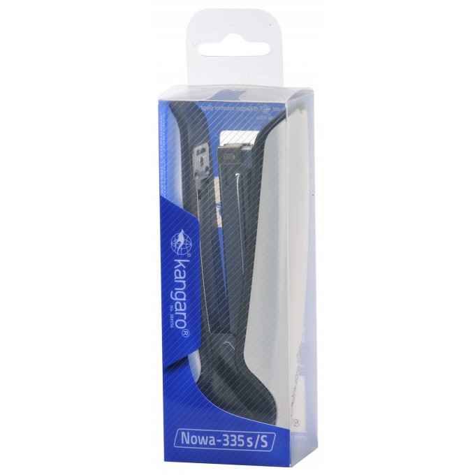 Zszywacz KANGARO Nowa-335S/S, zszywa do 30 kartek, metalowy, w pudełku PP, metaliczny biały