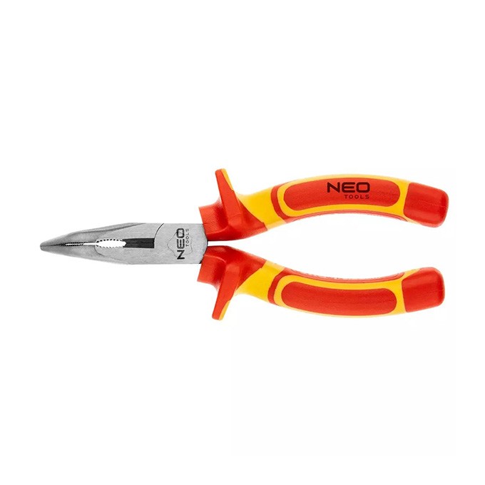 Kleszcze wydłużone wygięte, 160mm, CRV, polerowany, NEO TOOLS