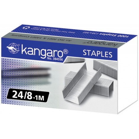 Zszywki KANGARO, No. 24/8-1M, 1000 szt.