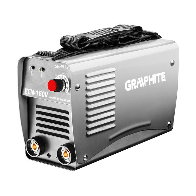Spawarka inwerterowa, 56H812, 230V, 160A, uchwyt, zabezpieczenie przeciwzwarciowe, Graphite