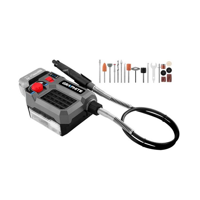 Multiszlifierka akumulatorowa 58GE107, 18V, Li-ion Energy+, 40 sztuk akcesoriów, NEO TOOLS