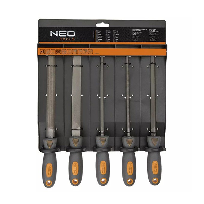 Pilniki do metalu 37-610, zestaw 5 szt, NEO TOOLS