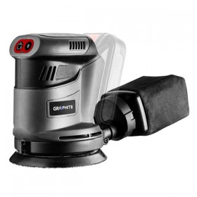 Szlifierka mimośrodowa akumulatorowa 58G014, zasilanie akumulatorem, 18V, Li-Ion, Energy+, Graphite