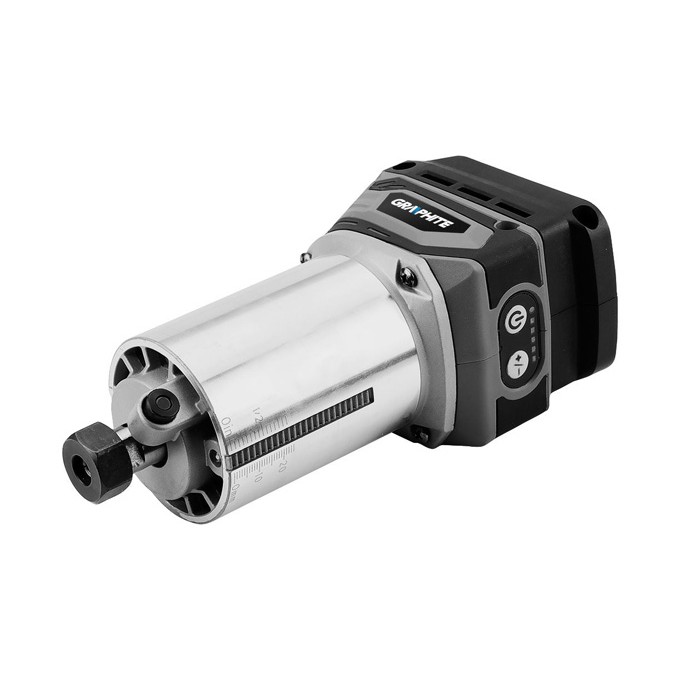 Frezarka górnowrzecionowa bezszczotkowa, 58GE140, akumulator (18V), 18V, bez akumulatora, Graphite
