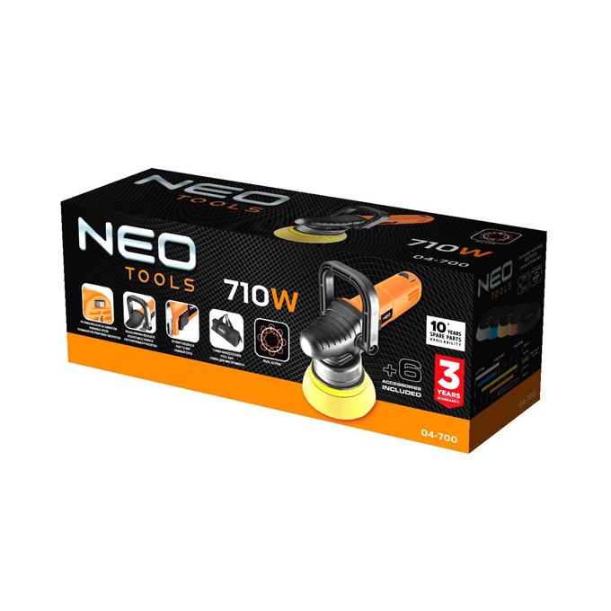 Leštička 710W, průměr kotouče 125 mm, otáčky 2000-4600/min