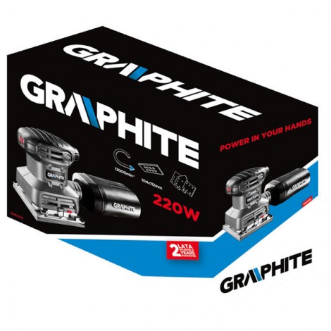 Szlifierka oscylacyjna 59G320, przewód, 230V, 26000 oscylacji / min, Graphite