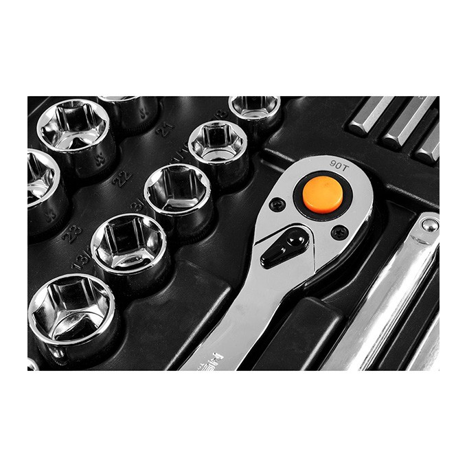Zestaw narzędzi i nasadek10-078, 233 szt, Neo Tools